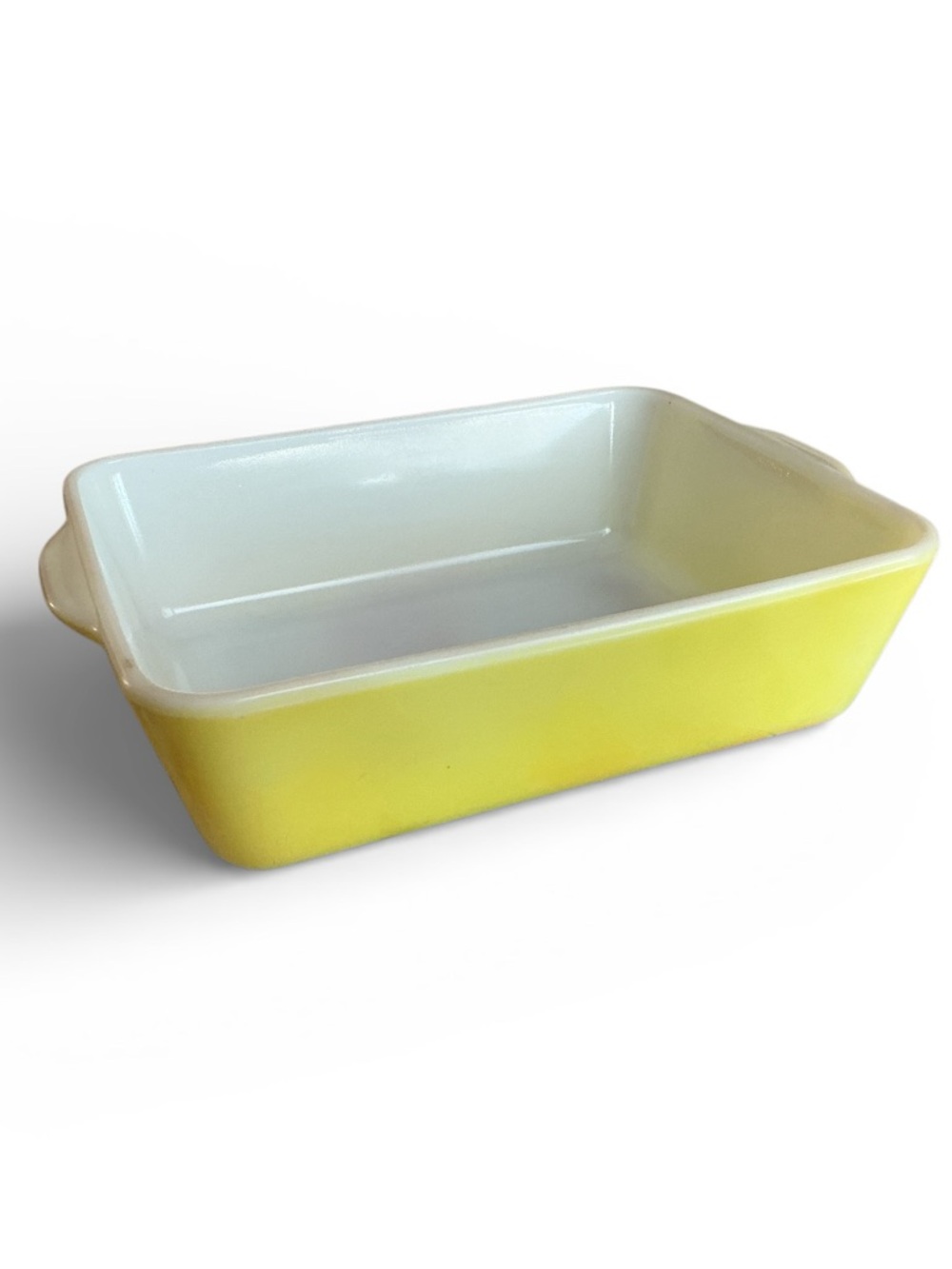 Vintage Yellow Pyrex Refrigerator Dish 508 - PAT OFF - "FRIDGIE"